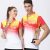 Áo thun cổ trụ – pha màu đỏ 1