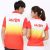 Áo thun cổ trụ – pha màu đỏ 1