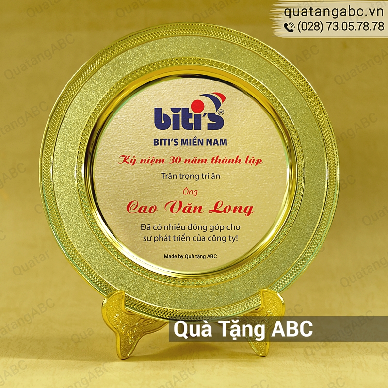 Dĩa lưu niệm quà tặng bố mẹ người yêu