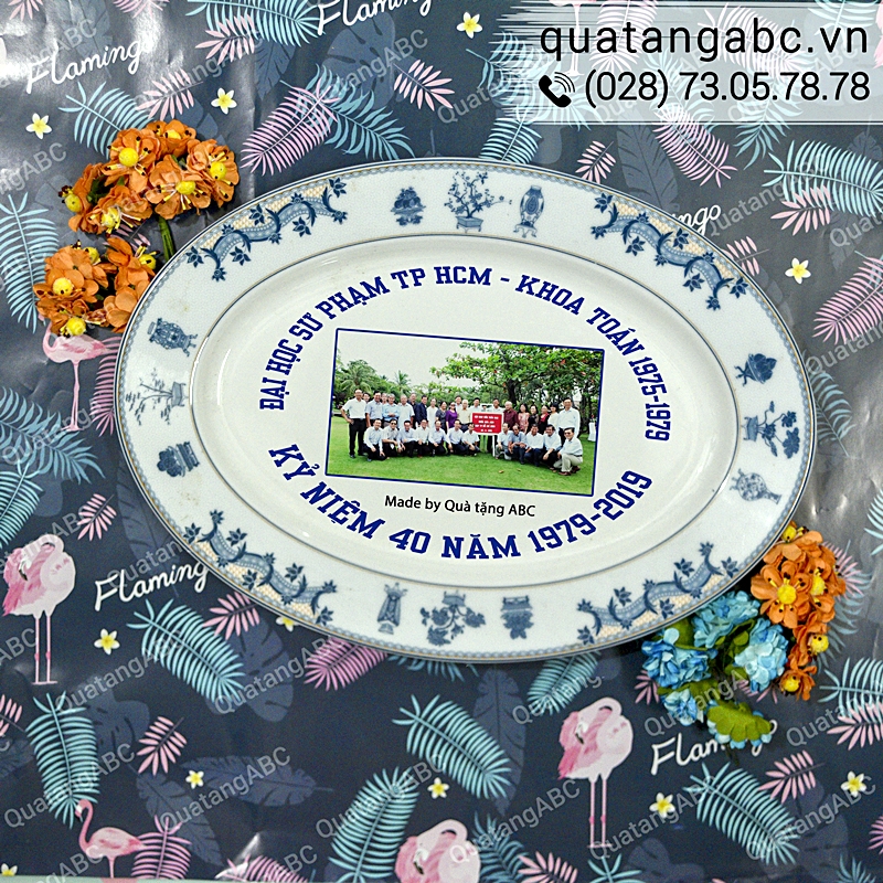 Dĩa sứ quà valentine tặng vợ
