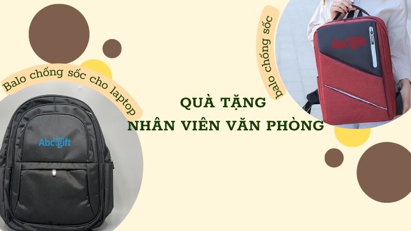 Balo chống sốc laptop - quà tặng nhân viên văn phòng Abcgift