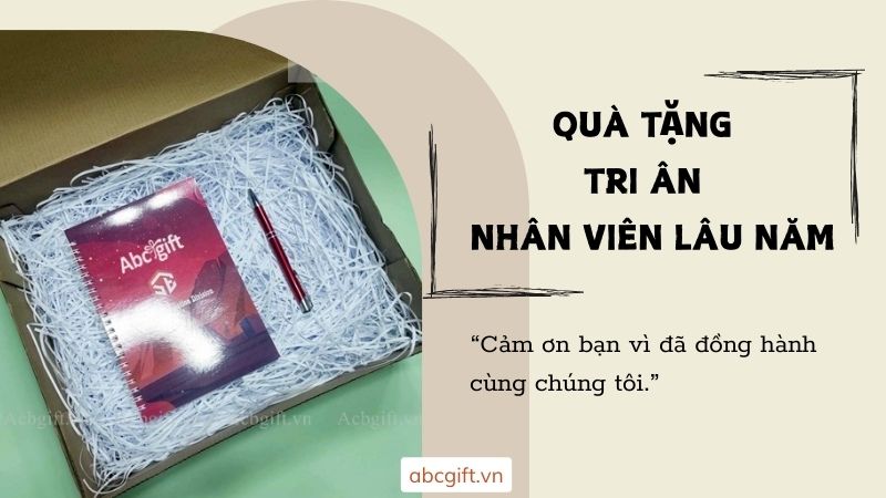 Quà tặng Bút ký, Sổ tay cao cấp tri ân các nhân viên gắn bó lâu năm