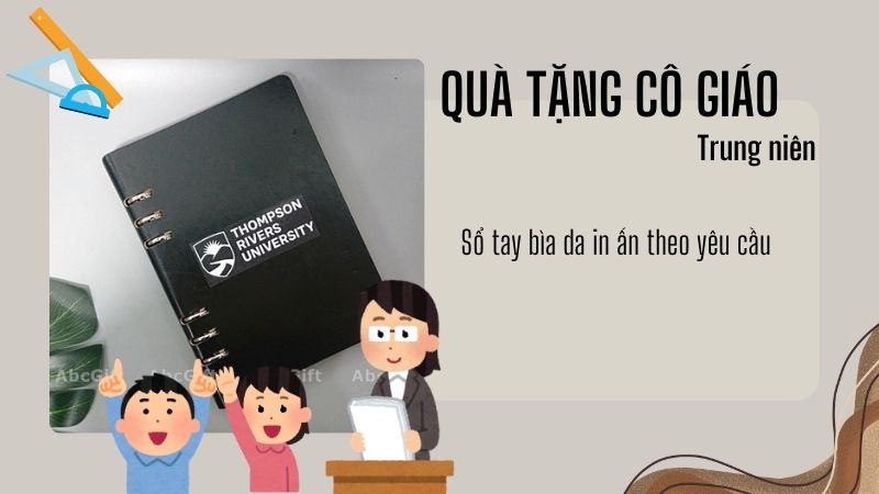 Sổ tay bìa da - in ấn theo yêu cầu tại Abcgift