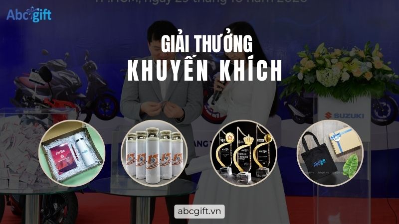 Một số mẫu quà tặng dành cho Nhóm giải thưởng bốc thăm khuyến khích