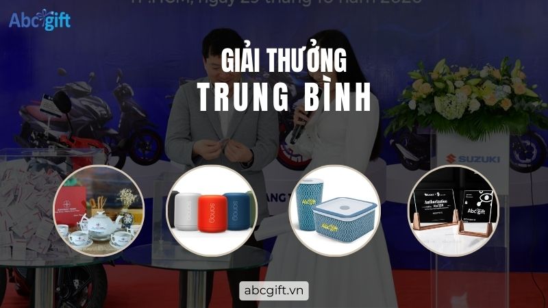 Một số mẫu quà tặng dành cho Nhóm giải thưởng bốc thăm trung bình