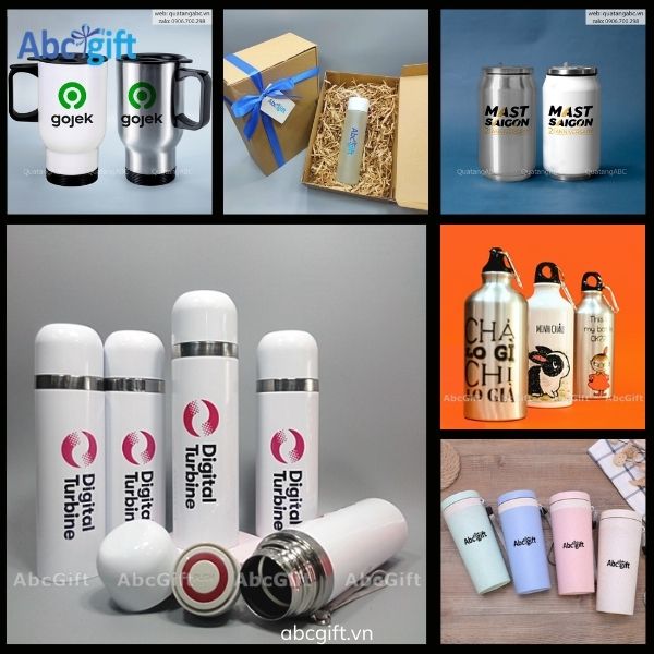 Quà tặng khách hàng - Bình giữ nhiệt in logo doanh nghiệp