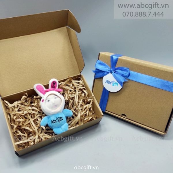 Gấu bông in mặt bé ngộ nghĩnh cá nhân hóa