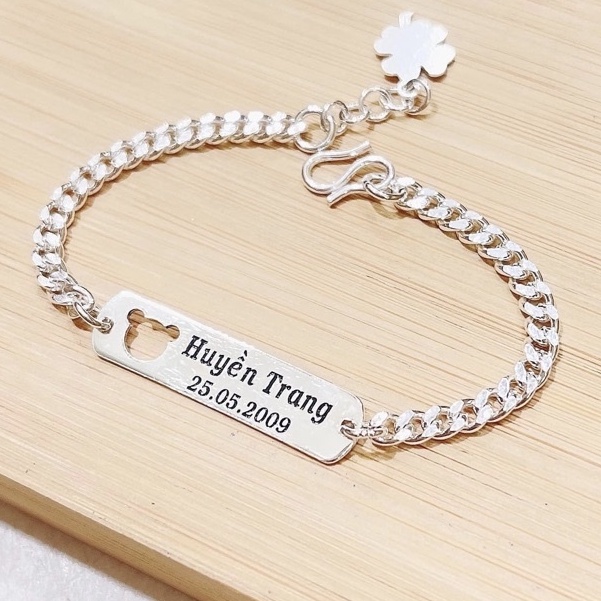 Lắc tay khắc tên - Quà tặng ý nghĩa