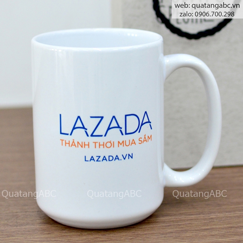 Ly sứ quà tặng in ấn logo doanh nghiệp