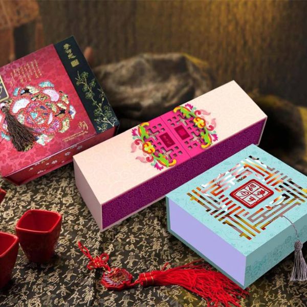 Mẫu hộp bánh Trung thu cùng hộp bánh thiết kế in ấn riêng theo yêu cầu