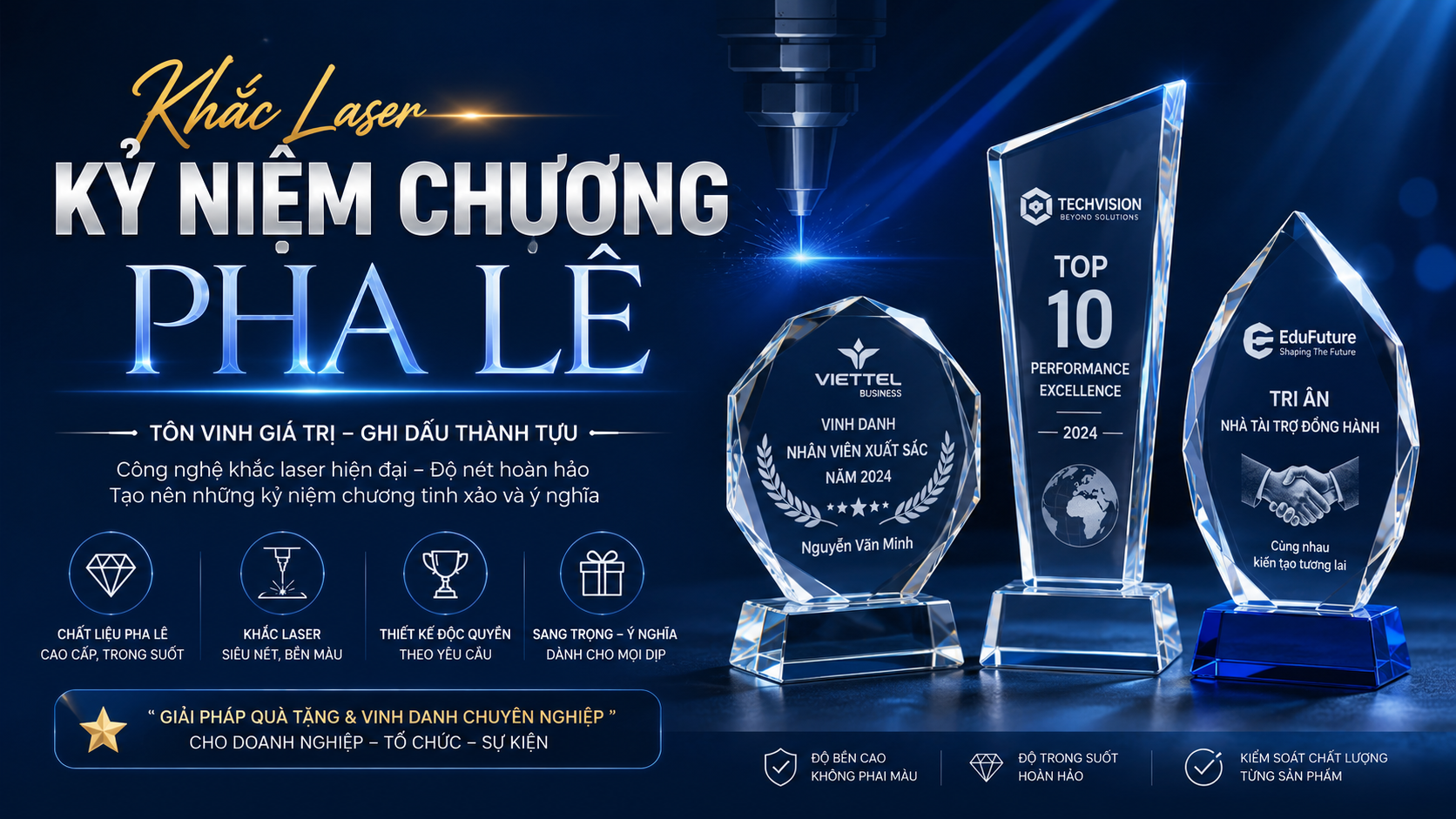 khac laser ky niem chuong pha le